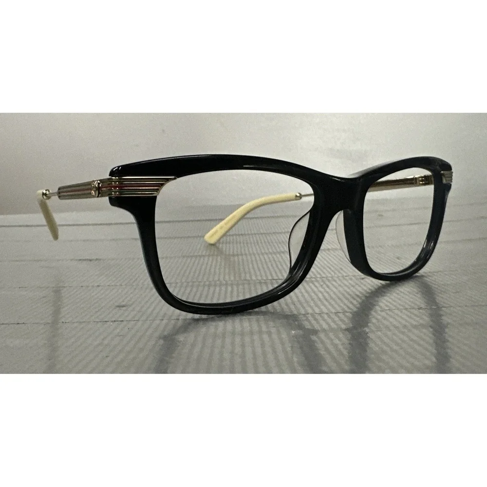 GUCCI GG 05240- 001 Black/gold  Square 52-17-140 Frames Beautiful Frames Only